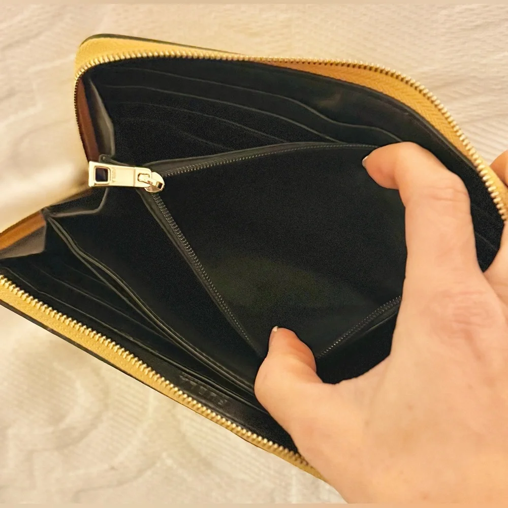 Furla Leather Colorblock Zip Wallet - Picture 8 of 8